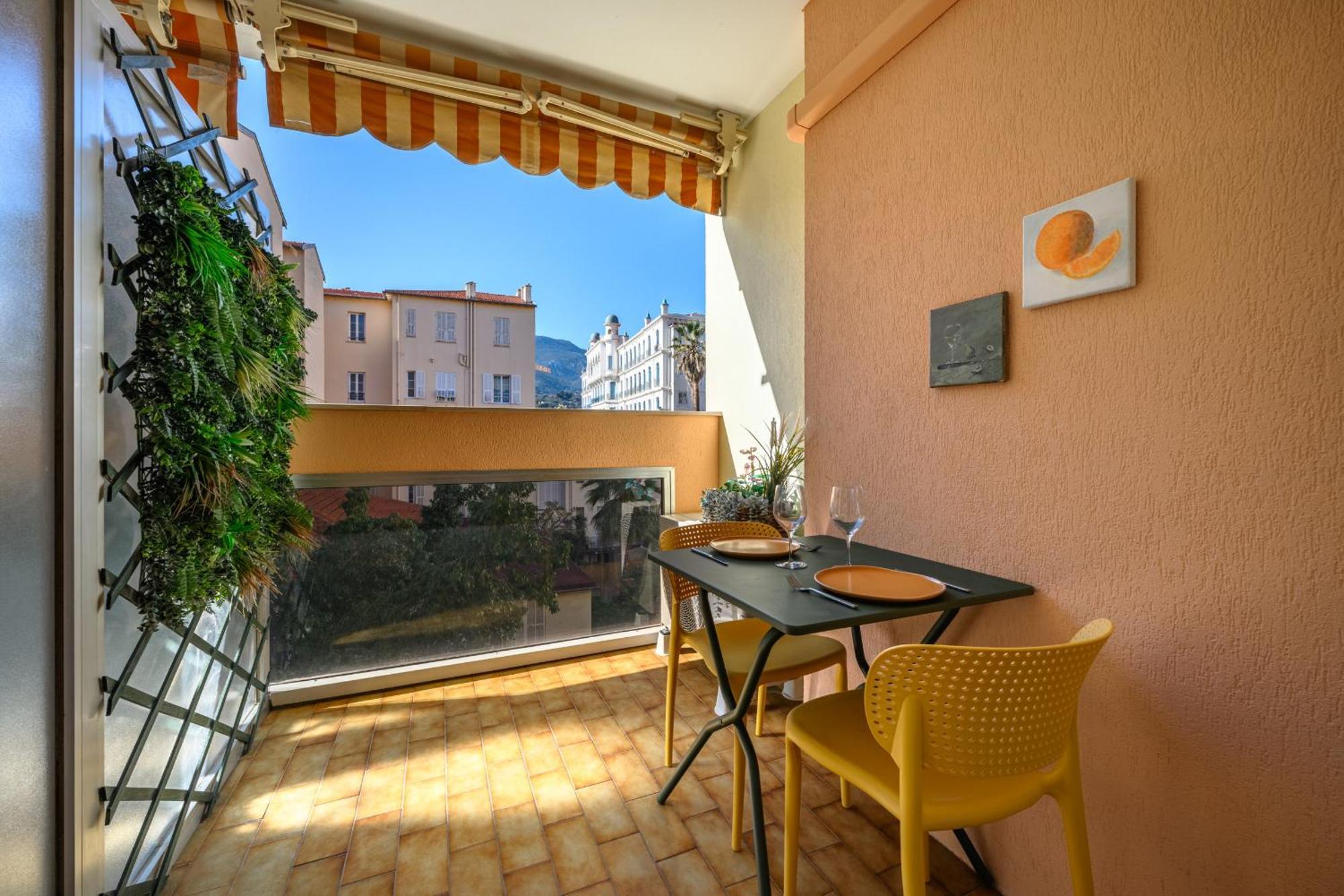 "Charmant Studio" Plein Centre, Calme, Terrasse Μεντόν Εξωτερικό φωτογραφία