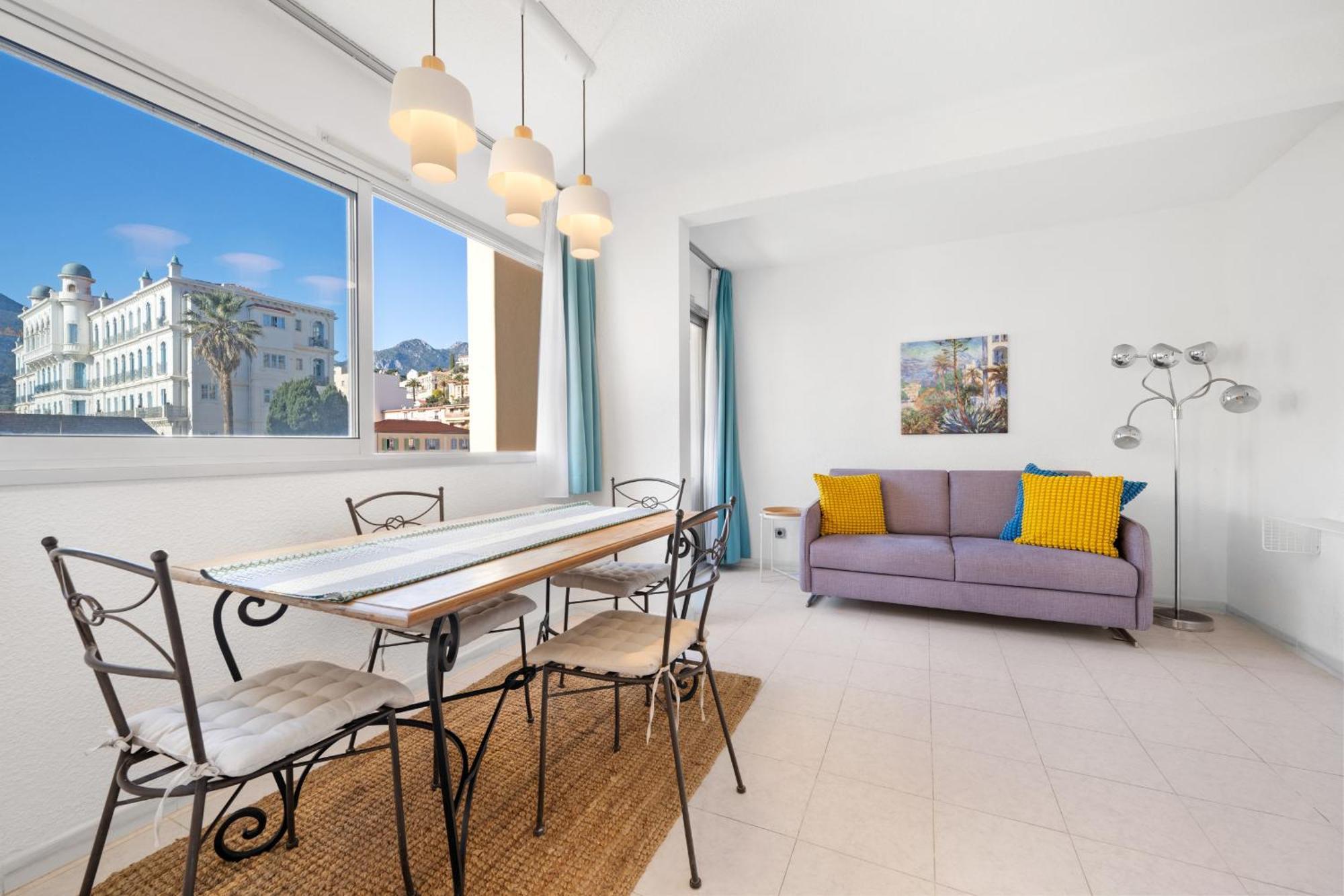 "Charmant Studio" Plein Centre, Calme, Terrasse Μεντόν Εξωτερικό φωτογραφία